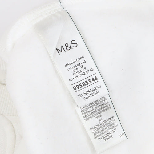 Marks and Spencer Women’s White Pullover Sweatshirt Size 10