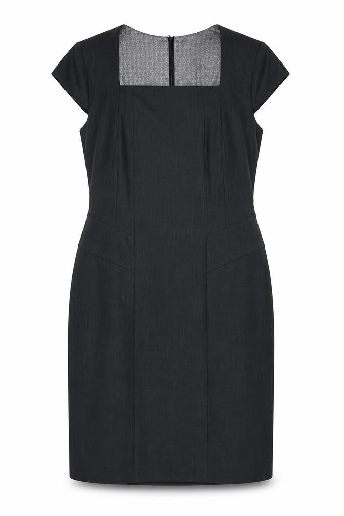 Front view of Debenhams Women's Black Sheath Dress, size 18
