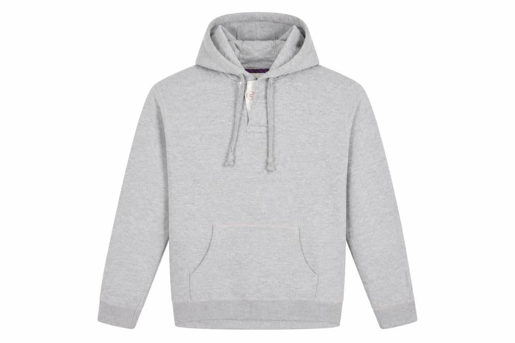 Front view of Burton Grey Men's Pullover Hoodie M
