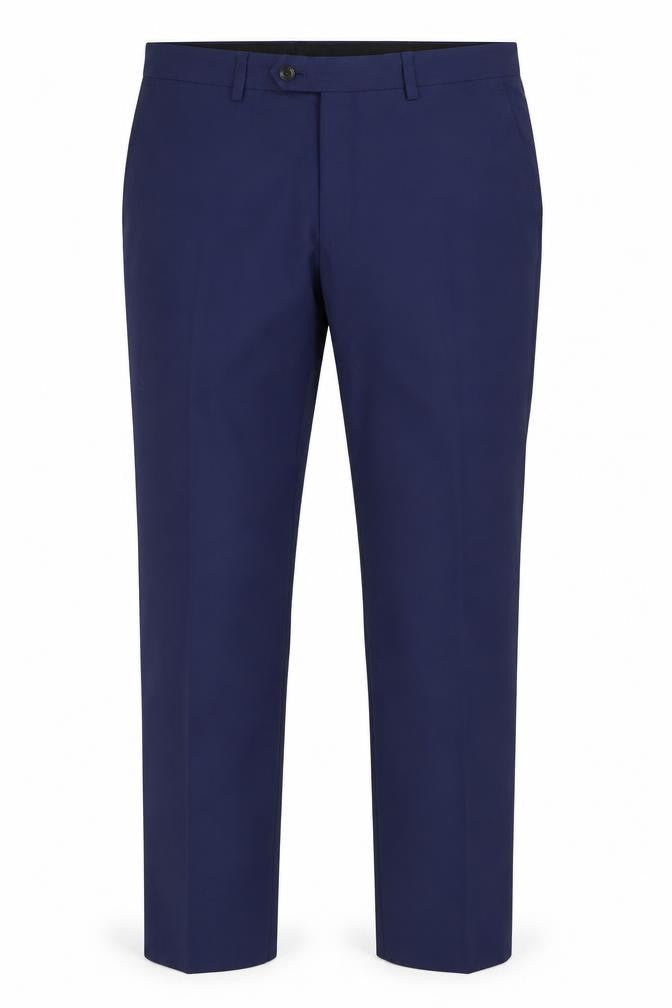 Front view of Next Men's Blue Dress Pants, size 34, Regular Fit