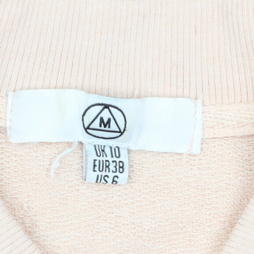 Missguided Beige Full Zip Women's M Sweatshirt