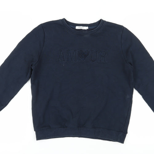 Majolica Girls Blue L Pullover Sweatshirt, Casual & Comfortable
