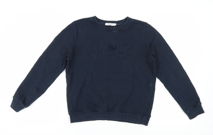 Majolica Girls Blue L Pullover Sweatshirt, Casual & Comfortable