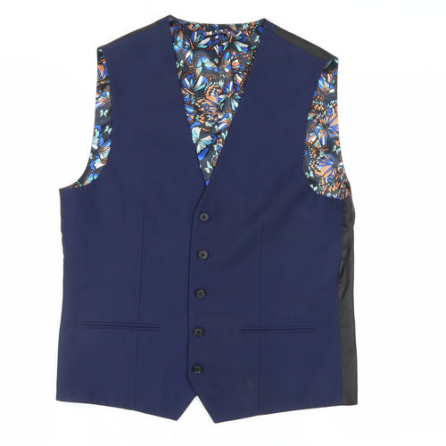 Next Men's Blue Waistcoat Size 40R