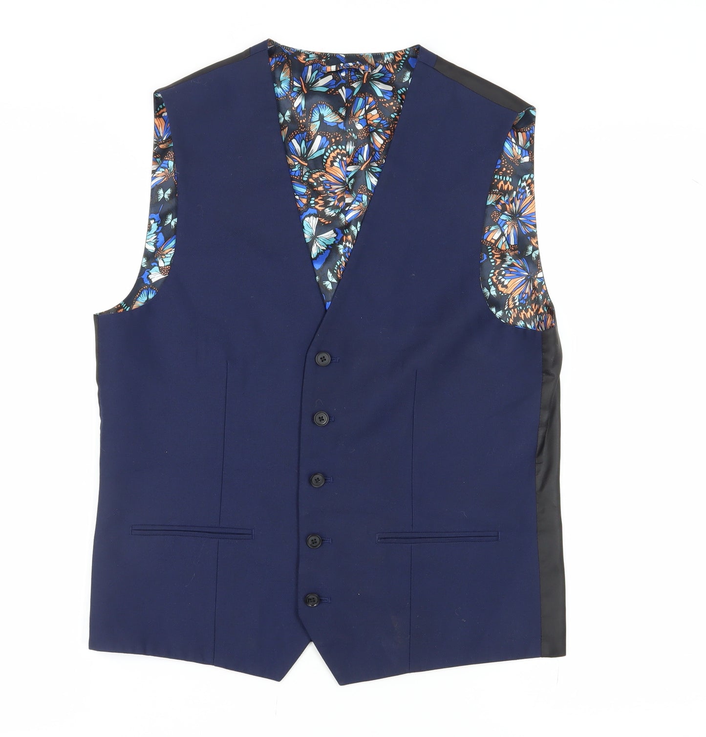 Next Men's Blue Waistcoat Size 40R