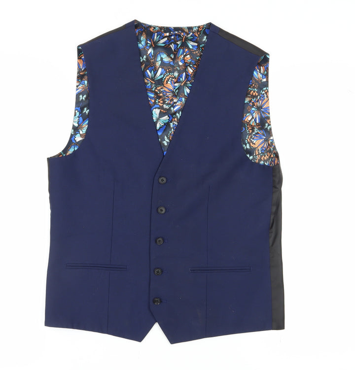 Next Men's Blue Waistcoat Size 40R