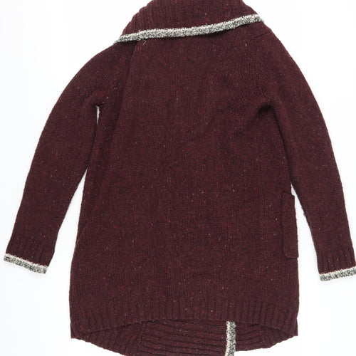 Roots Women's Red Shawl Cardigan Size S