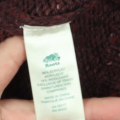 Roots Women's Red Shawl Cardigan Size S