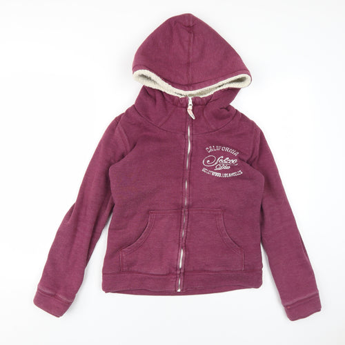 Soulcal & Co Women's Purple Full Zip Hoodie Size 10