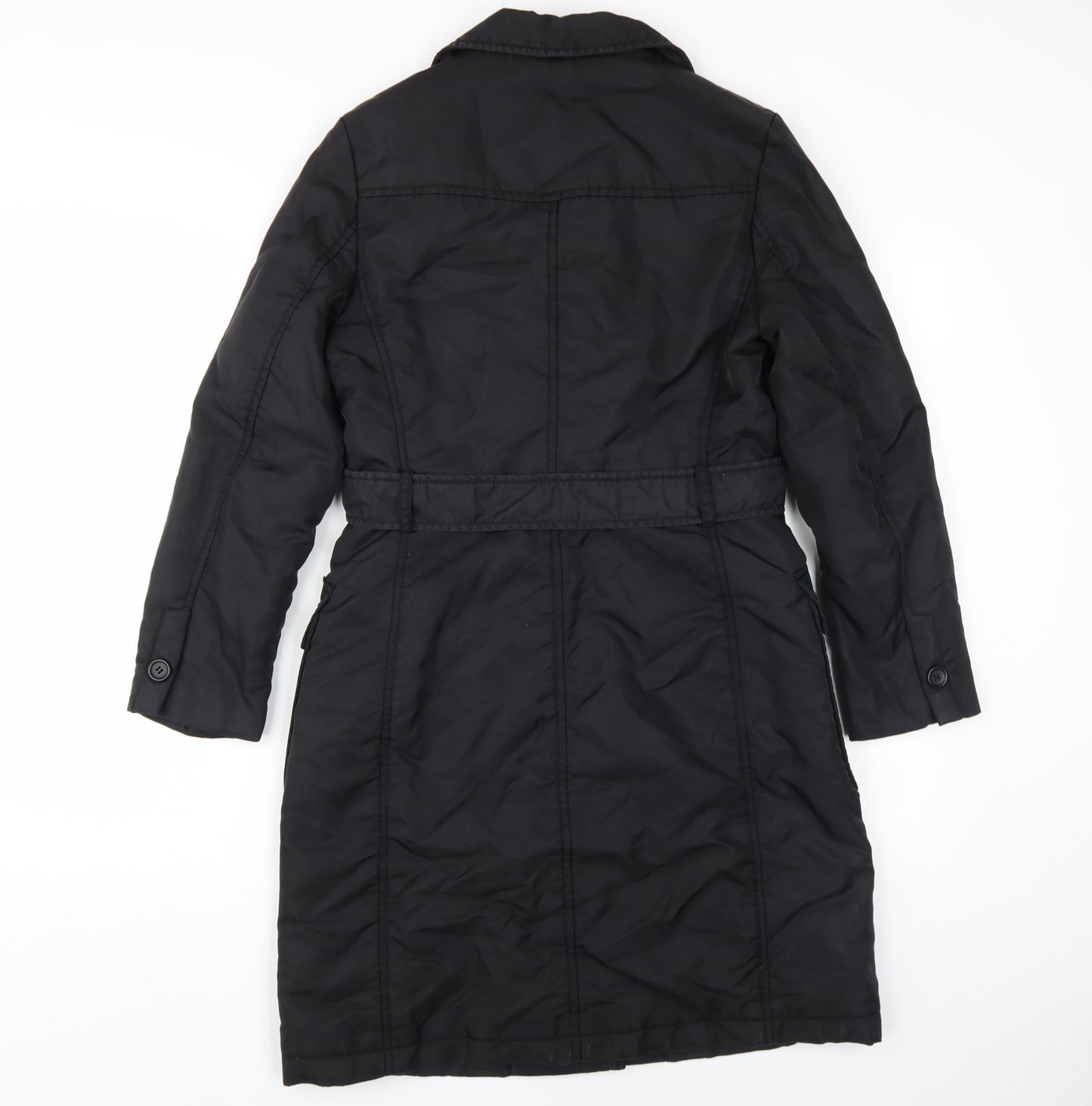 Thom Women's Black Belted Trench Coat Size 4