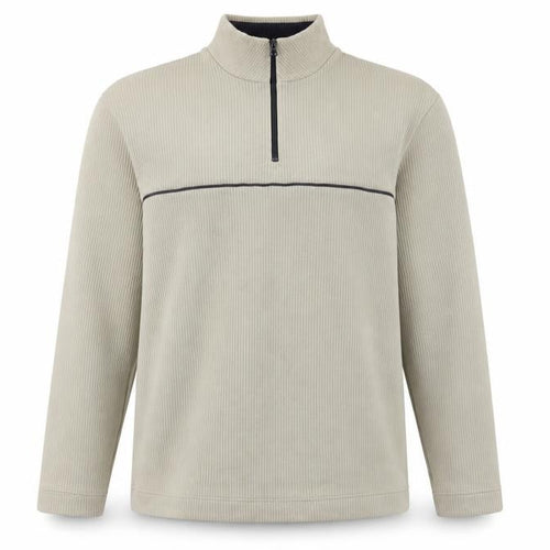 West Rock Men's Beige M 1/2 Zip Sweatshirt Knit Long Sleeve