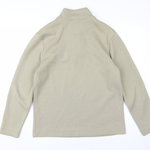West Rock Men's Beige M 1/2 Zip Sweatshirt Knit Long Sleeve
