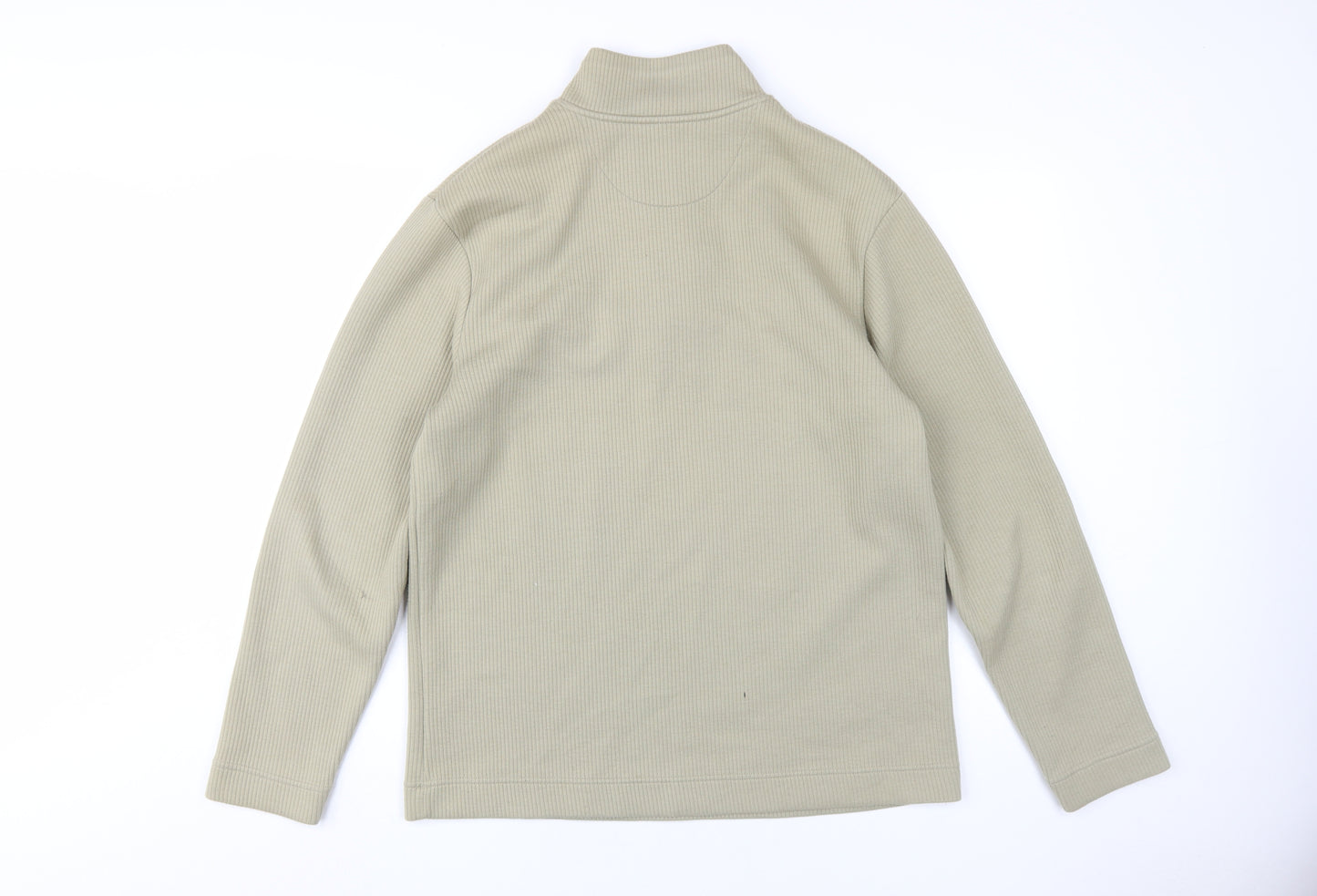 West Rock Men's Beige M 1/2 Zip Sweatshirt Knit Long Sleeve