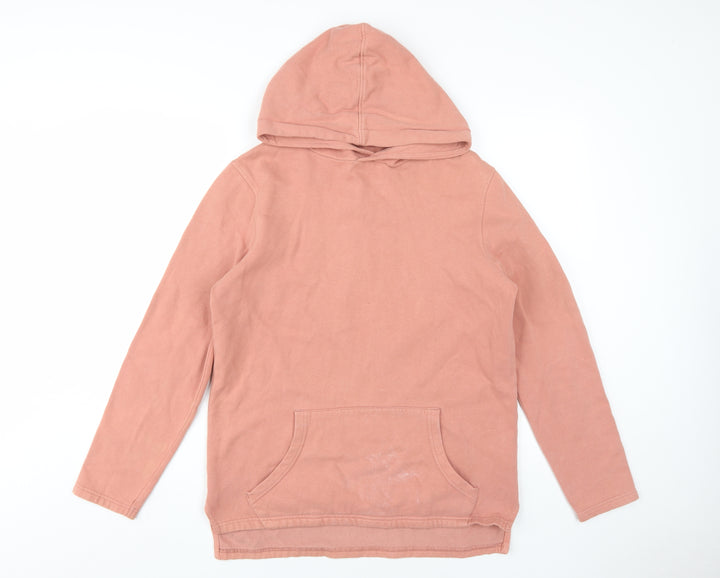 Topman Men's Pink Hoodie XS, Pullover, Hooded, Cotton Blend