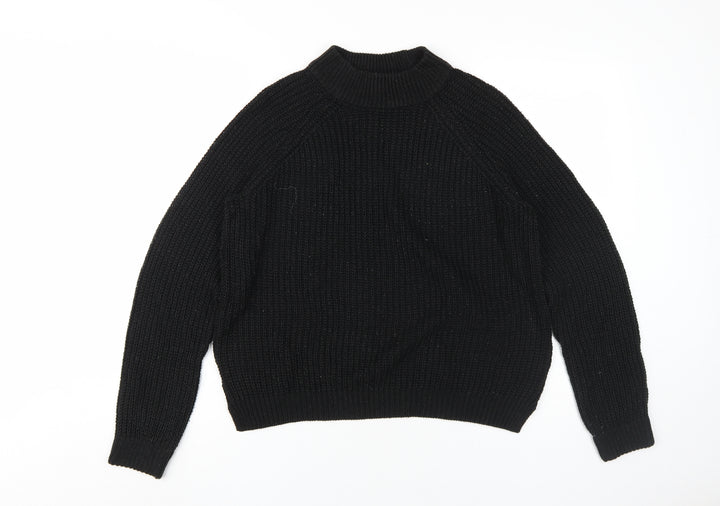 Vero Moda Women's Black XS Chunky Knit High Neck Jumper