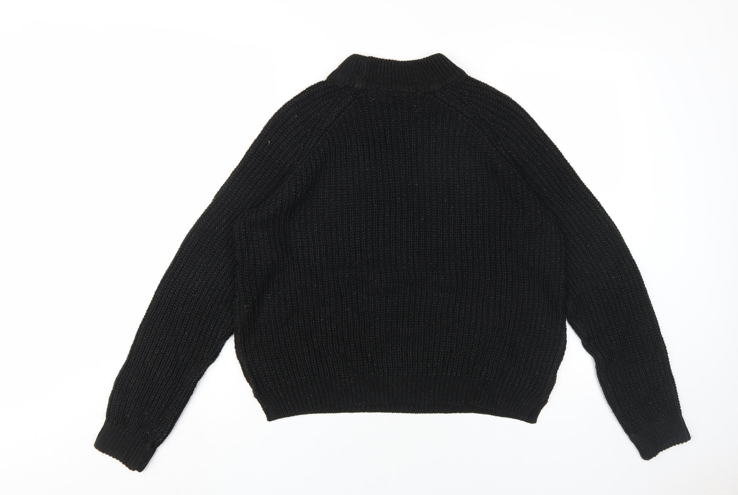 Vero Moda Women's Black XS Chunky Knit High Neck Jumper