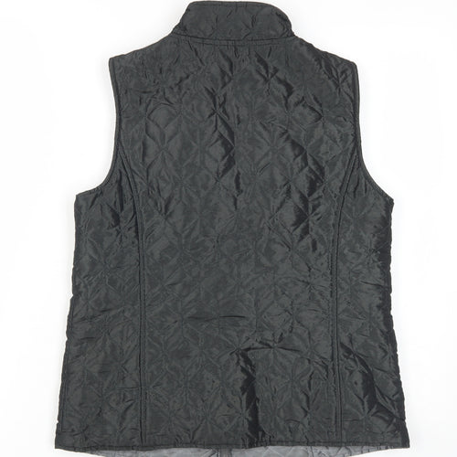 Dash Women's Black Quilted Waistcoat Size 10