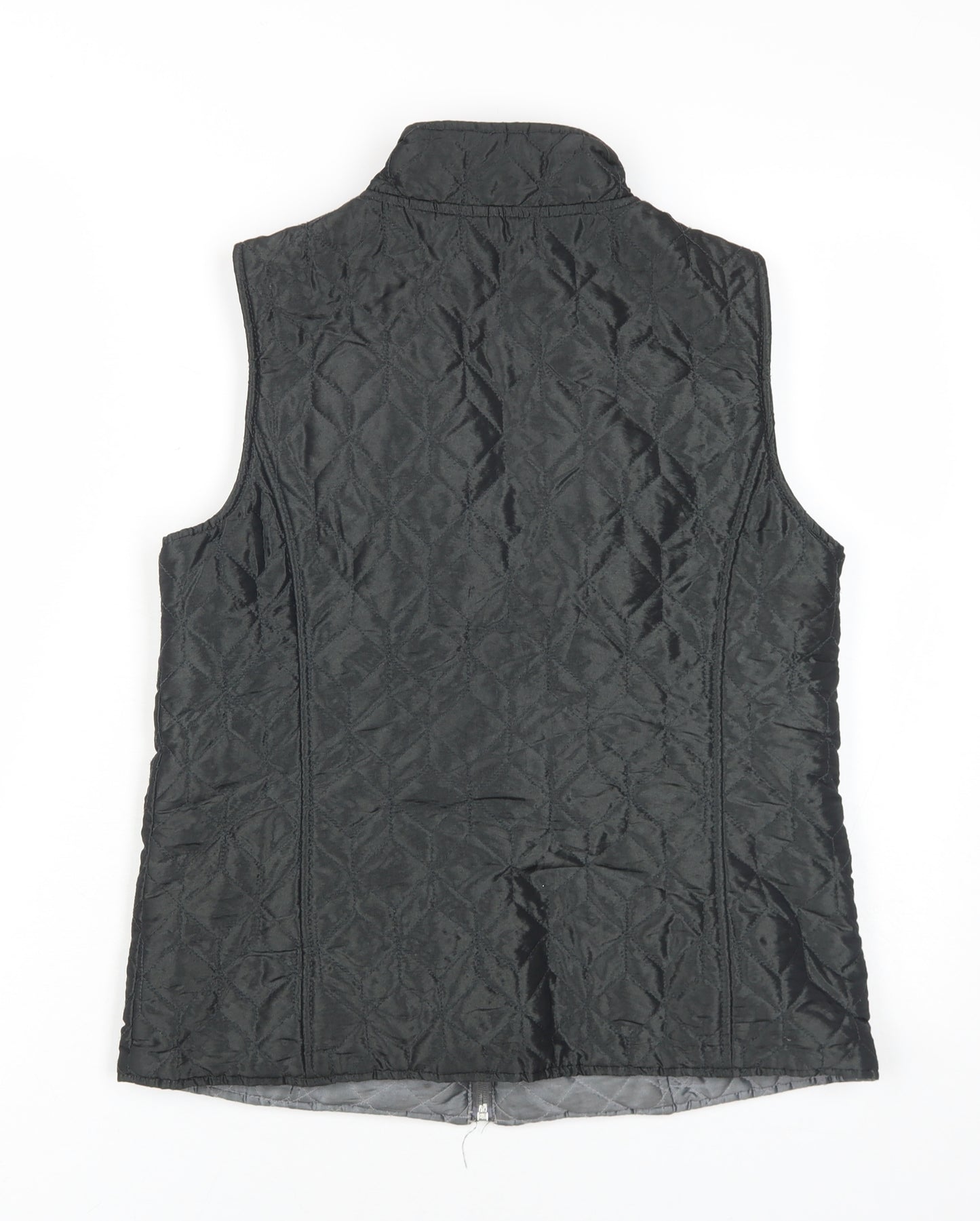 Dash Women's Black Quilted Waistcoat Size 10