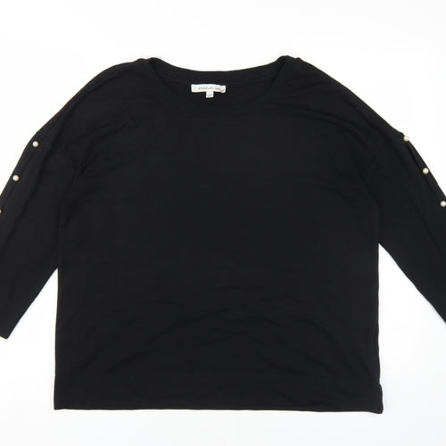 Rose+Olive Women's Black Basic T-Shirt Size L