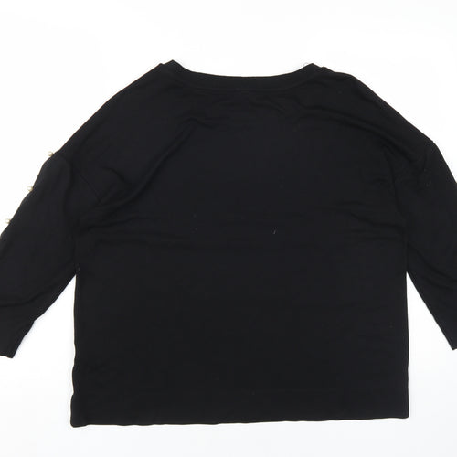 Rose+Olive Women's Black Basic T-Shirt Size L