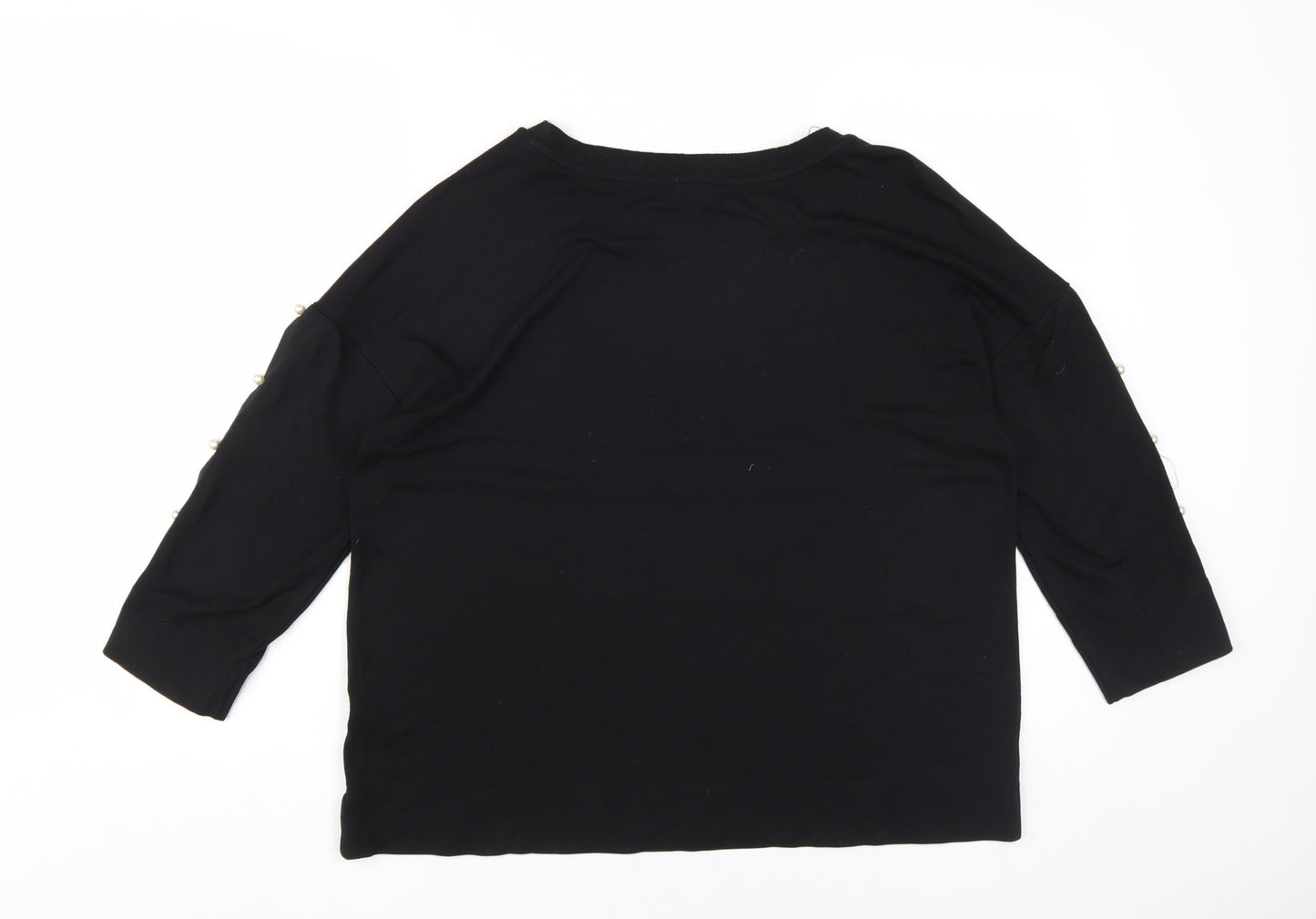 Rose+Olive Women's Black Basic T-Shirt Size L