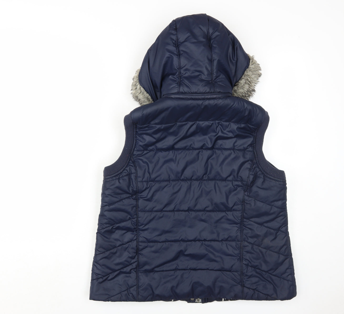 Marks and Spencer Women's Blue Puffer Waistcoat L