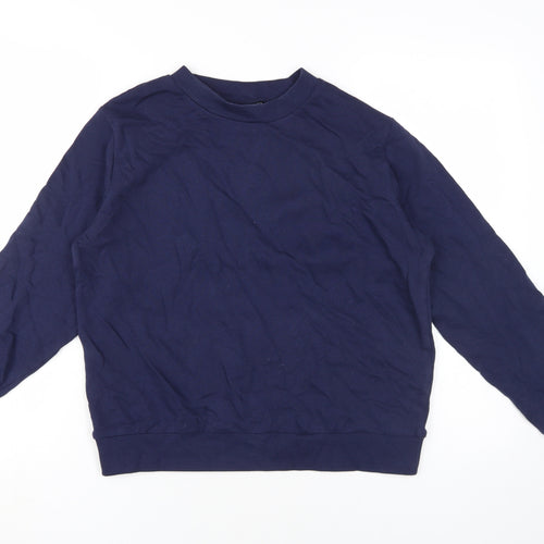 ASOS DESIGN Women's Blue Pullover Sweatshirt, Size 8