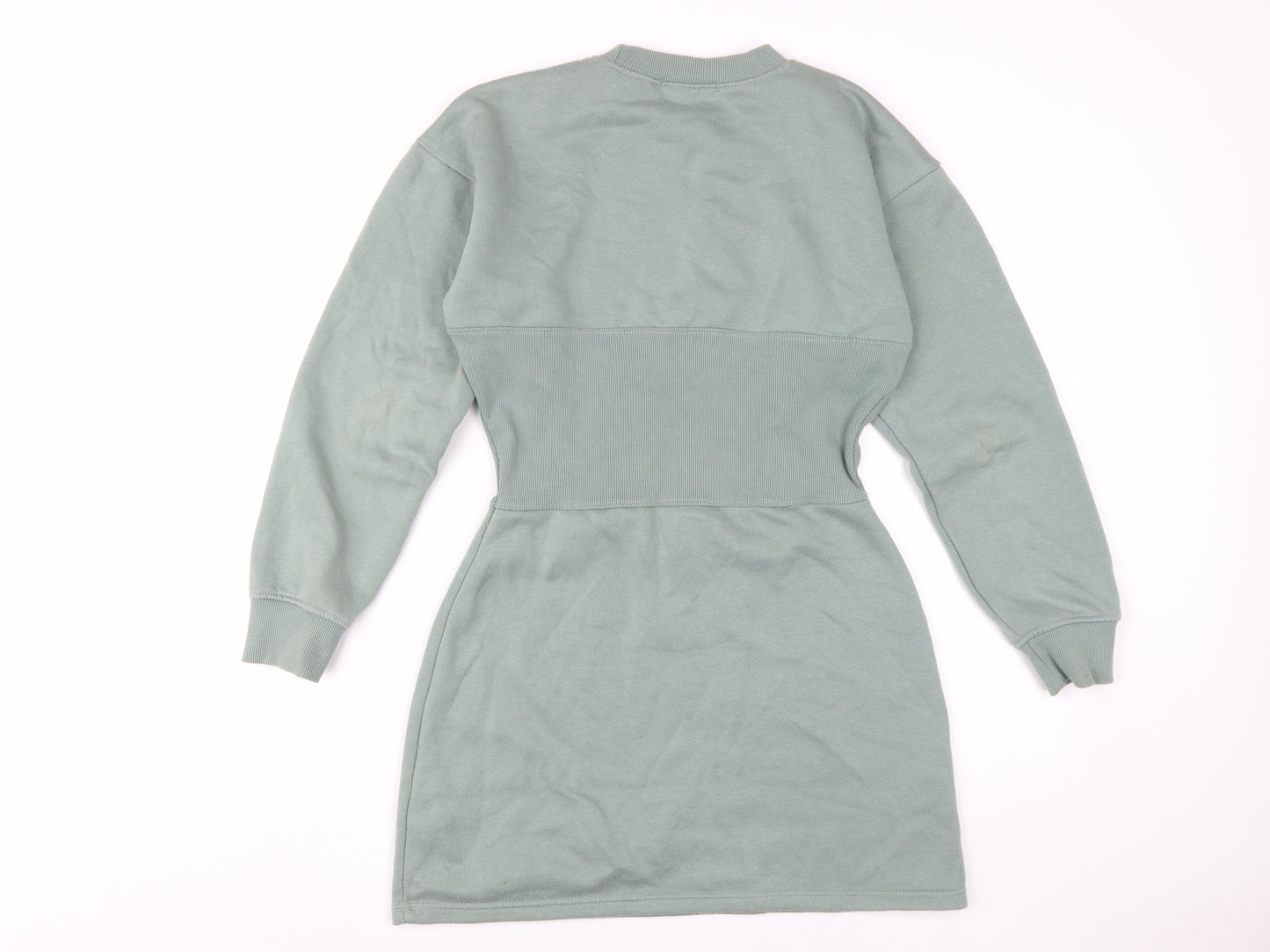 Missguided Women's Green Shift Mini Dress, Size 8, Casual Style