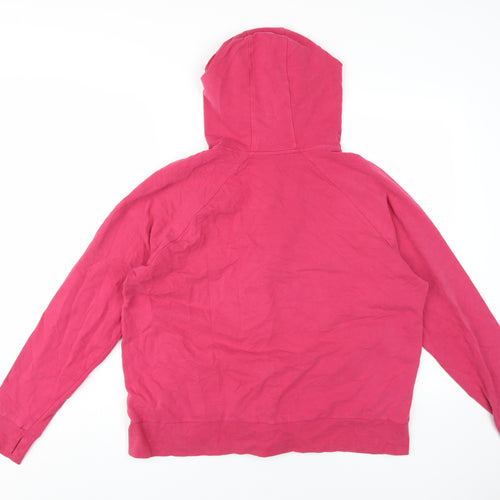 Marks and Spencer Women's Pink Full Zip Hoodie Size 18