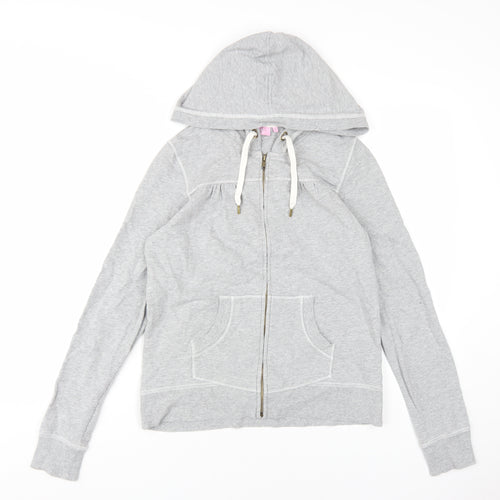 New Look Women's Grey Full Zip Hoodie, Size 12, Casual Wear