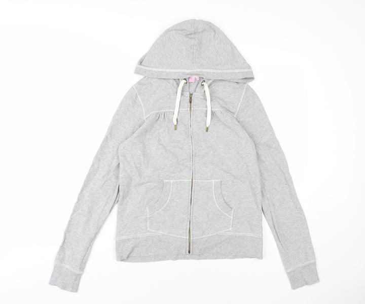 New Look Women's Grey Full Zip Hoodie, Size 12, Casual Wear