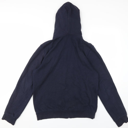 X-CAPE Men's Blue Full Zip Hoodie, Size L
