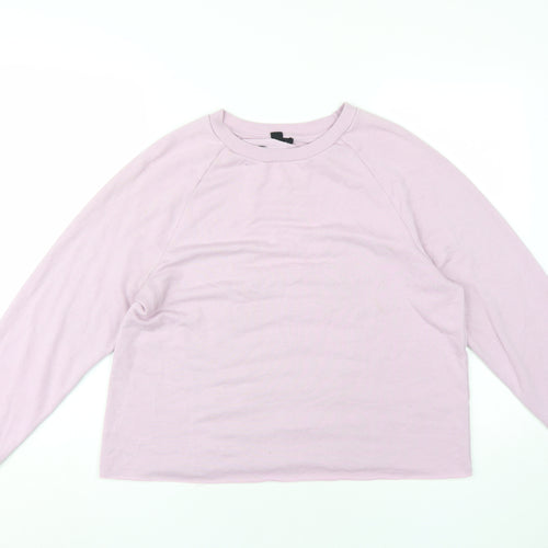 New Look Women's Pink Pullover Sweatshirt Size 14