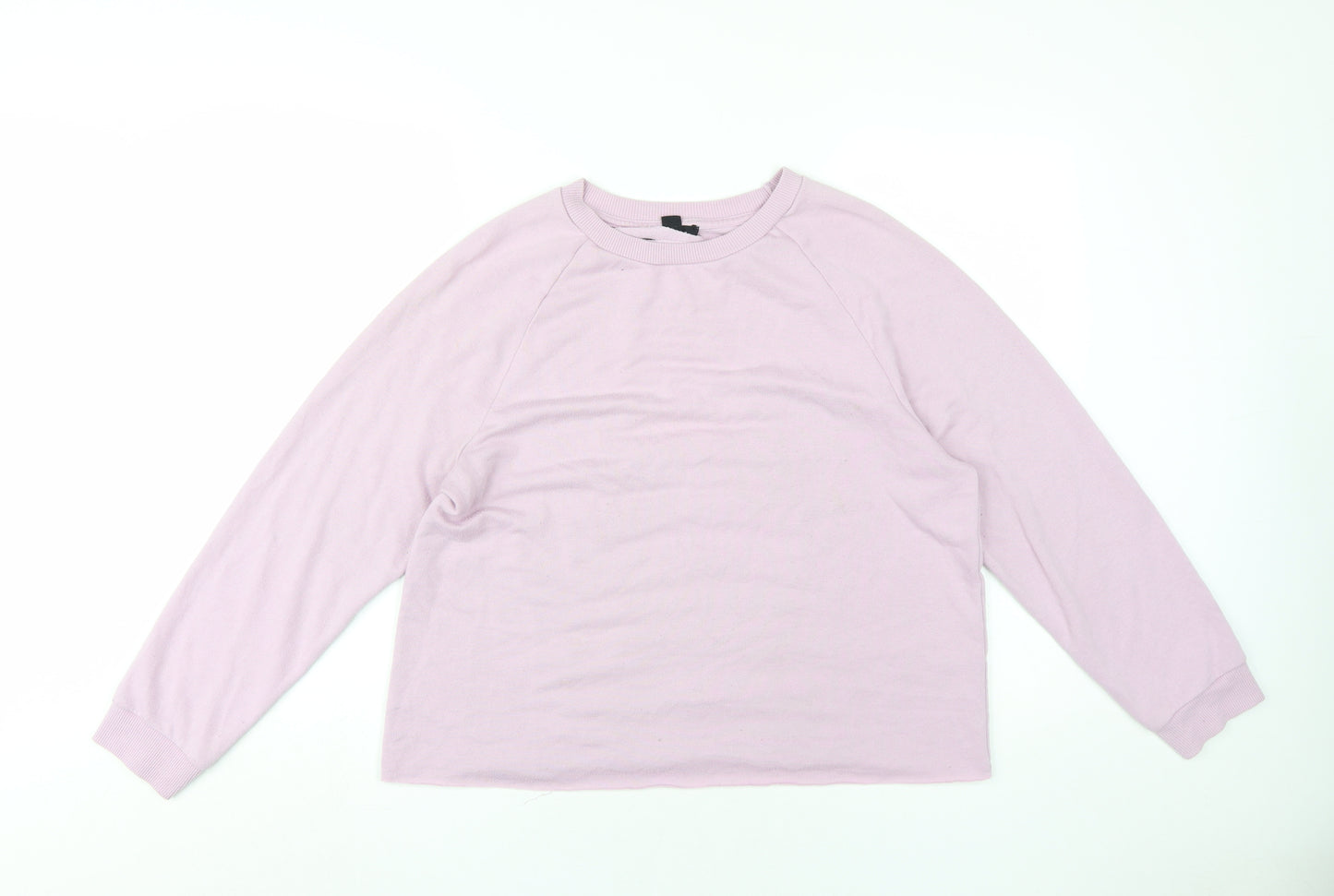 New Look Women's Pink Pullover Sweatshirt Size 14