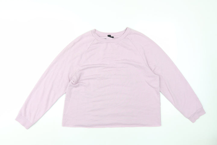 New Look Women's Pink Pullover Sweatshirt Size 14