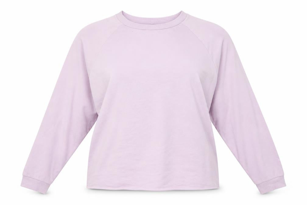 Front view of New Look Women's Pink Pullover Sweatshirt, size 14