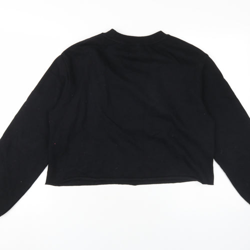 B&C Black Unisex Rainbow Sweatshirt S Embroidered Casual