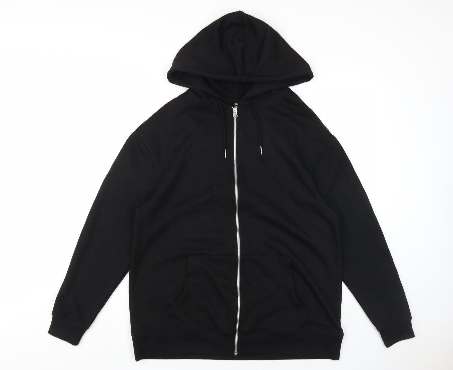 ASOS DESIGN Women's Black Full Zip Hoodie Size 8