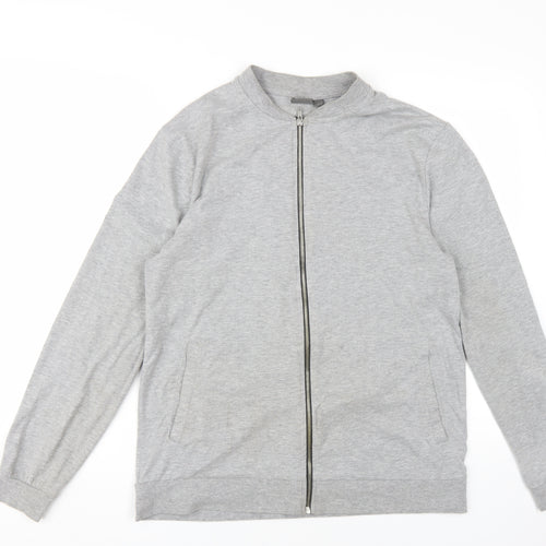 ASOS Men’s Grey Bomber Jacket L - Casual Full Zip