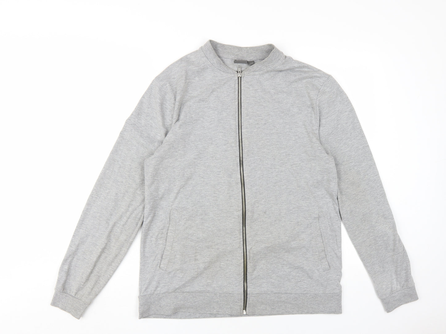 ASOS Men’s Grey Bomber Jacket L - Casual Full Zip