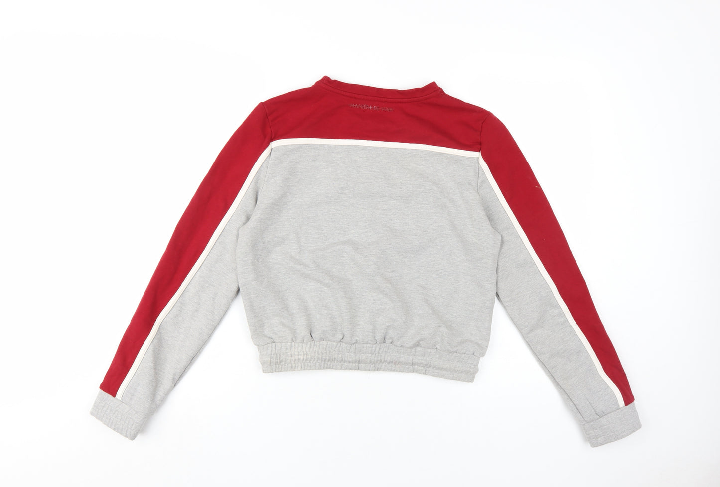 Manière De Voir Women's Grey Colourblock Sweatshirt Size 12