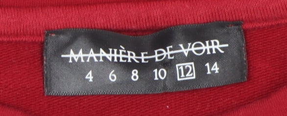 Manière De Voir Women's Grey Colourblock Sweatshirt Size 12