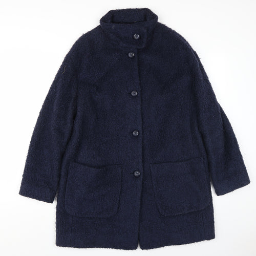 Marks and Spencer Women's Blue Overcoat Size 14