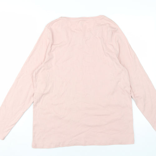 Marks and Spencer Women's Pink Long Sleeve T-Shirt Size 18
