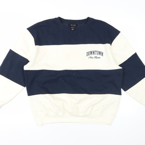 New Look Women's Blue S Pullover Sweatshirt
