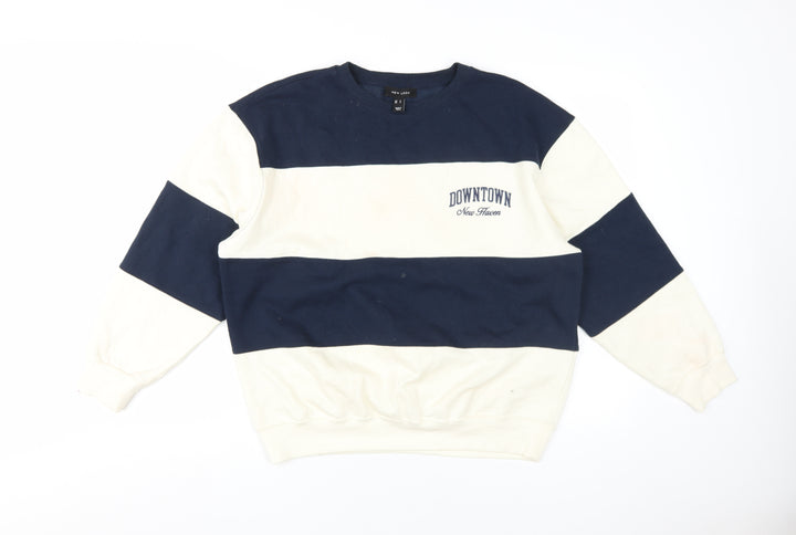 New Look Women's Blue S Pullover Sweatshirt