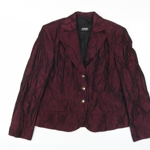 Basler Women's Purple Acrylic Blend Blazer Jacket Size 12