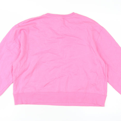 New Look Women's Pink Pullover Sweatshirt S
