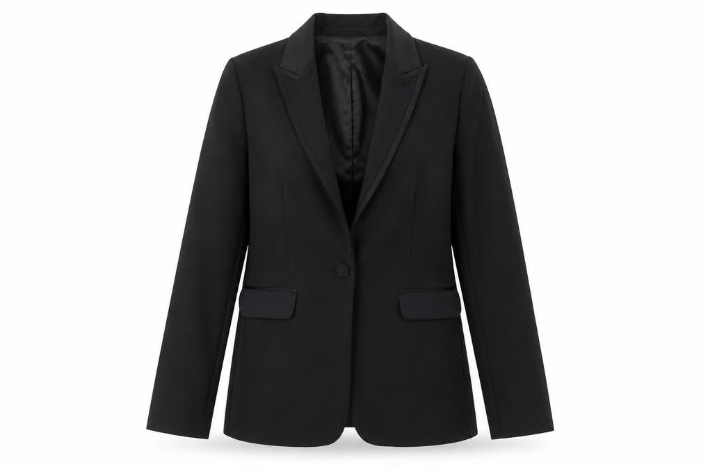 Front view of Marks & Spencer Black Women's Blazer, size 8