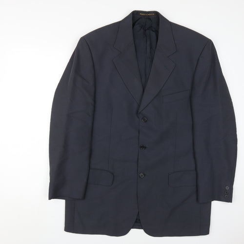 Marks and Spencer Blue Men's Blazer, 40R, Notch Lapel